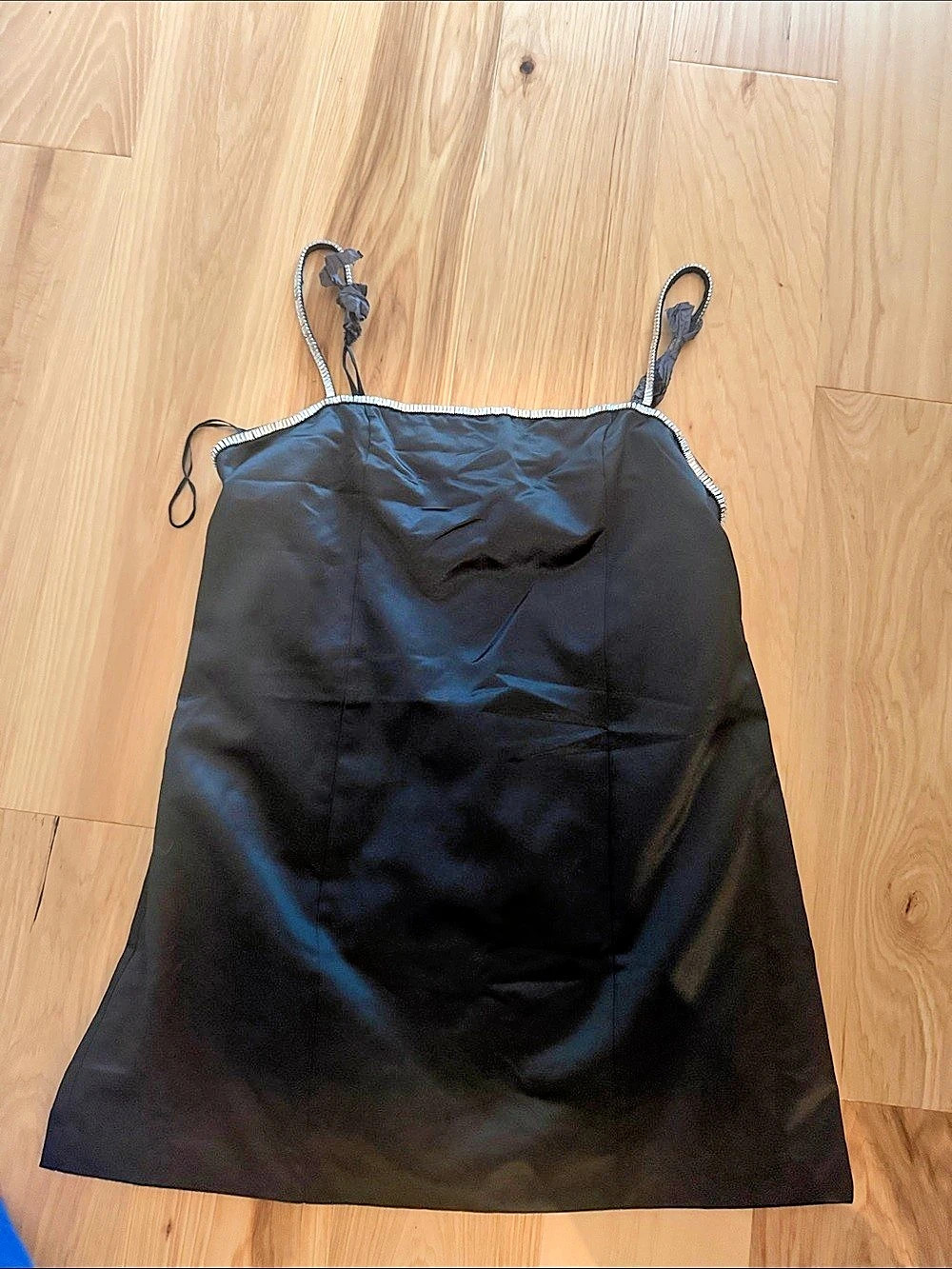 Abercrombie & Fitch Rhinestone Strap  Mini Dress Black Mini Dress Size